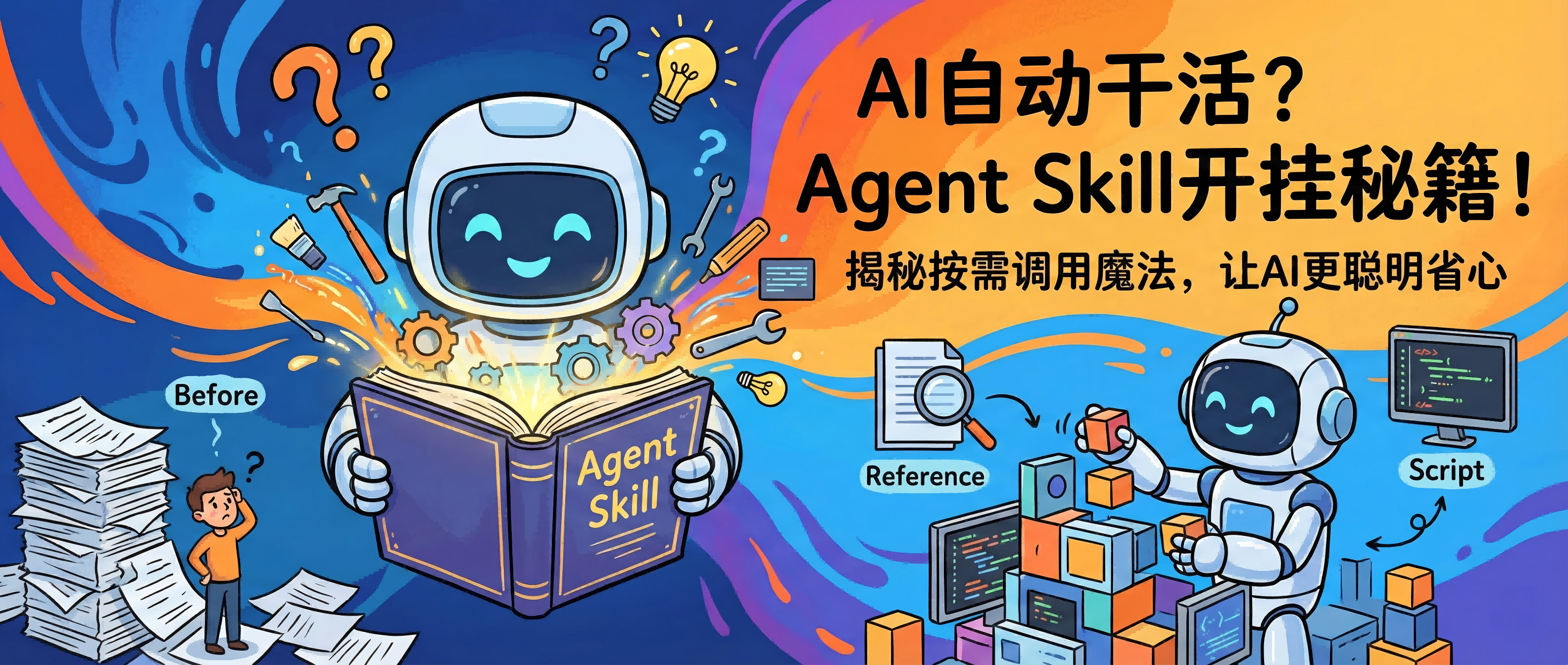 为什么 AI 突然会 “自动干活”？揭秘 Agent Skill 的 “按需开挂” 魔法！